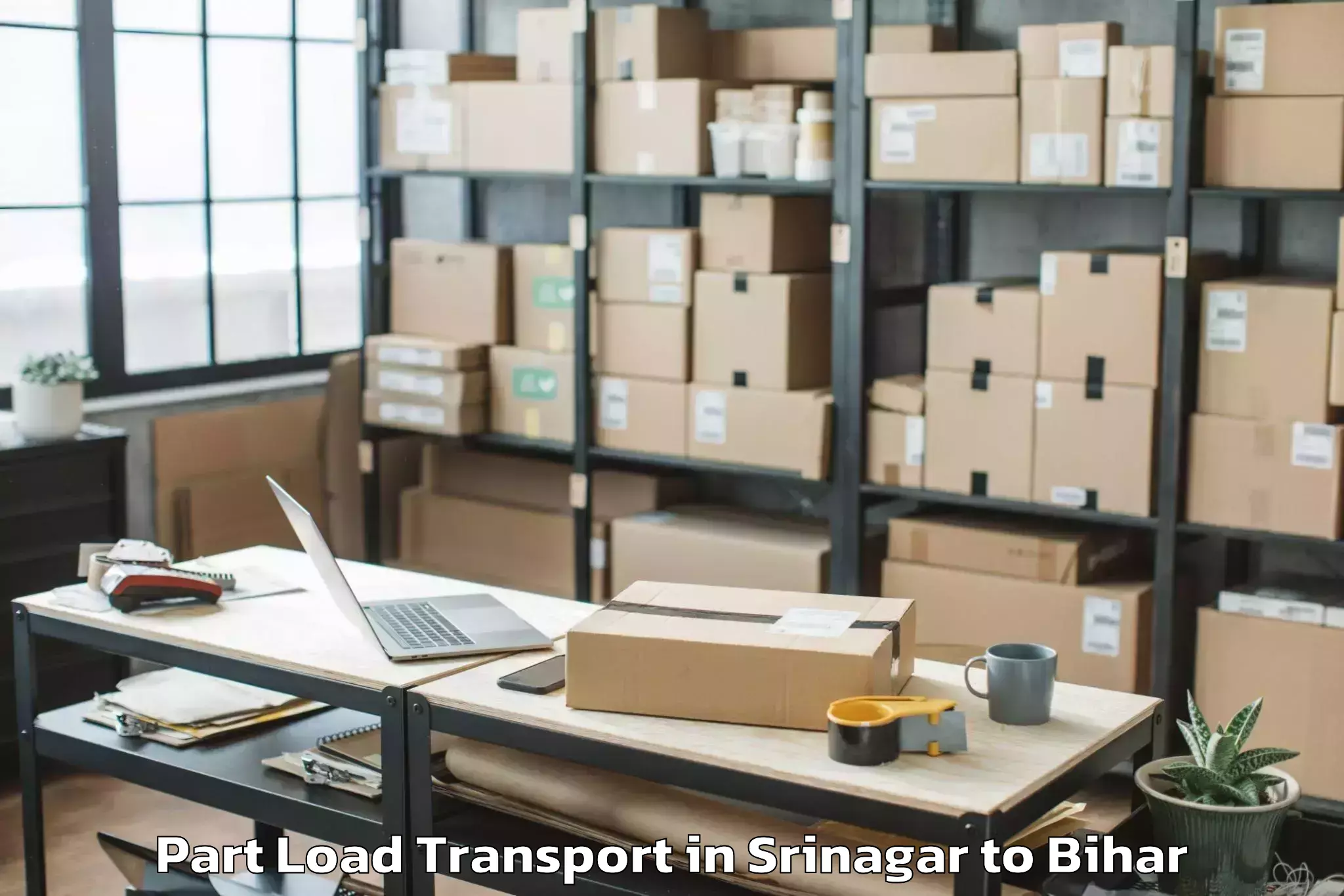 Srinagar to Sheonar Part Load Transport Booking